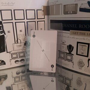 New Chanel Collectible Playing Card in Plastic Case